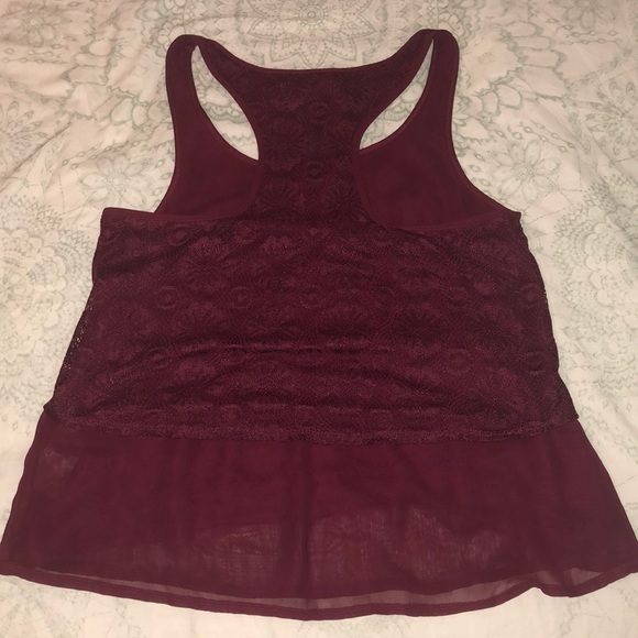 Abercrombie and Fitch Burgundy Top - Picture 4 of 5